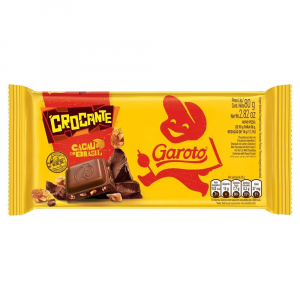 CHOCOLATE GAROTO BARRA CROCANTE 80G