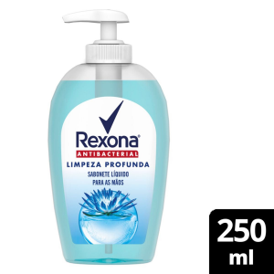 SABONETE LÍQUIDO PARA MÃOS REXONA ANTIBACTERIAL LIMPEZA PROFUNDA COM 250ML