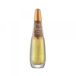 ESMALTE IMPALA NOITE DE GALÃ GLITTER GOLD 8ML