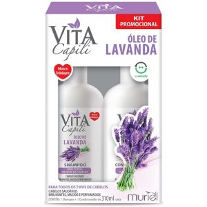 KIT SHAMPOO E CONDICIONADOR 310ML ÓLEO DE LAVANDA MURIEL