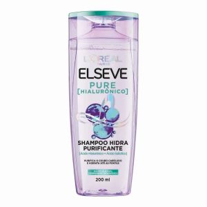SHAMPOO L'ORÉAL PARIS ELSEVE PURE HIALURÔNICO HIDRA PURIFICANTE COM 200ML