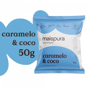 PIPOCA ARTESANAL MAISPURA CARAMELO & COCO COM 50G