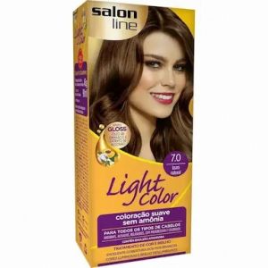 TINTA SALON LINE LIGHT COLOR SEM AMONIA 7.0 LOURO NATURAL