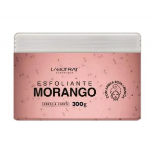 ESFOLIANTE CORPO E ROSTO DE MORANGO 300G LABOTRAT 