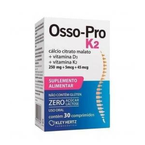OSSO PRO K2 CALCIO E VITAMINA D E K COM 30 CÁPULAS 