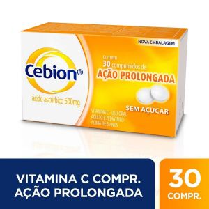 VITAMINA C CEBION 500MG AÇÃO PROLONGADA 30 COMPRIMIDOS