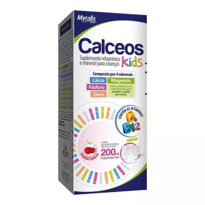 CALCEOS KIDS SUPLEMENTO VITAMÍNICO 200ML SOLUÇÃO ORAL SABOR CEREJA