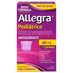 ALLEGRA 6MG USO ORAL FRASCO COM 60ML + COPO DOSADOR