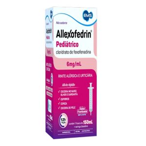 ALLEXOFEDRIN PEDIÁTRICO 6MG/ML SUSPENSÃO ORAL COM 150ML