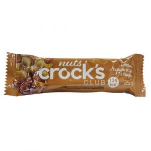 BARRA CEREAIS CROCKS AMÊNDOAS, CASTANHA DE CAJU E CHOCOLATE 25G