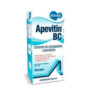 APEVITIN BC SOLUÇÃO ESTIMULANTE DE APETITE COM 240ML