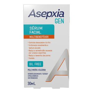 SÉRUM CORRETOR FACIAL ASEPXIA GEN PARA PELE OLEOSA COM 30ML