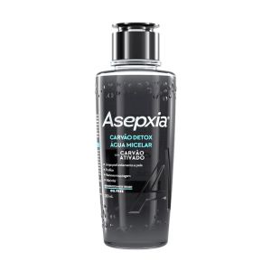 ÁGUA MICELAR FACIAL ASEPXIA CARVÃO DETOX OIL FREE COM 200ML