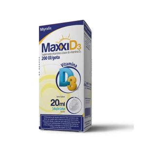 MAXXI D3 200UI SUPLEMENTO VITAMÍNICO 20ML SOLUÇÃO EM GOTAS SEM SABOR