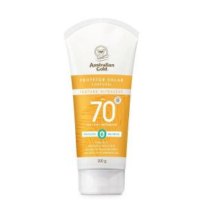 PROTETOR SOLAR FACIAL AUSTRALIAN GOLD ALTA PROTEÇÃO FPS 70 COM 200G