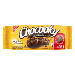 Biscoito Cookie Chocolate com Gotas de Chocolate Chocooky Pacote 120g