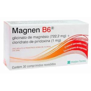 MAGNEN MAGNESIO B6 COM 30 COMPRIMIDOS