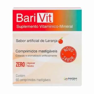 POLIVITAMINICO BARIVIT SABOR LARANJA COM 60 COMPRIMIDOS