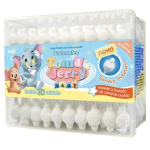 HASTES FLEXIVEIS TOM & JERRY CREMER COM 50 UNIDADES