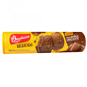 BISCOITO RECHEADO DE CHOCOLATE BAUDUCCO 140G