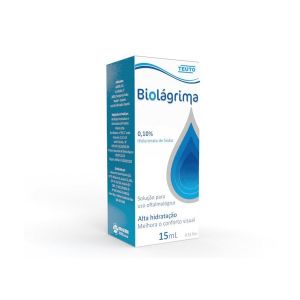 BIOLÁGRIMA SOLUÇÃO OFTÁLMICA 0,10% COM 15ML TEUTO