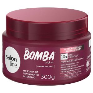 MASCARA SALON LINE BOMBA ULTRA-HIDRATAÇÃO RECONSTRUTORA 300G