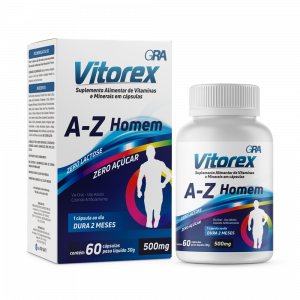 Suplemento Vitamínico Vitorex A-Z Homem Com 60 Cápsulas