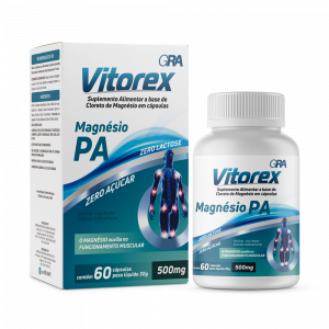 Suplemento Vitamínico Vitorex Magnesio P.A. Com 60 Cápsulas