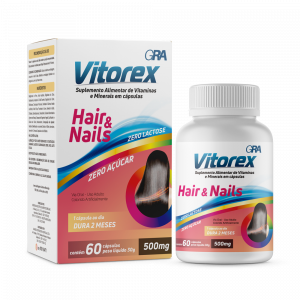 Suplemento Vitamínico Vitorex Hair&amp;Nails Com 60 Cápsulas