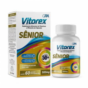 Suplemento Vitamínico Vitorex Senior 50+ Com 60 Cápsulas