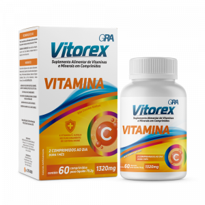Suplemento Vitamínico Vitorex Vitamina C com 60 cápsulas