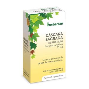 CÁSCARA SAGRADA HERBARIUM COM 45 CÁPSULAS