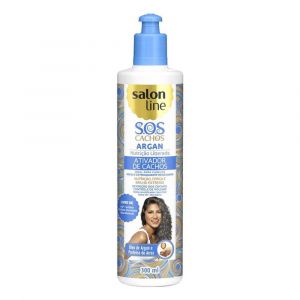 ATIVADOR DE CACHOS SALON LINE SOS CACHOS ÓLEO DE ARGAN 300ML