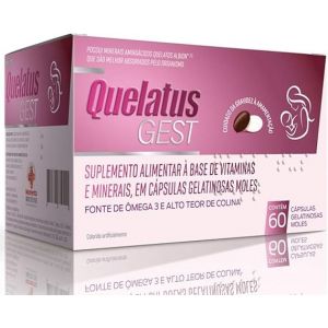 QUELATUS GEST POLIVITAMÍNICO PARA GESTANTES COM 60 CÁPSULAS