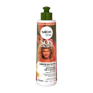 ATIVADOR DE CACHOS SALON LINE SOS CACHOS AZEITE DE OLIVA 300ML