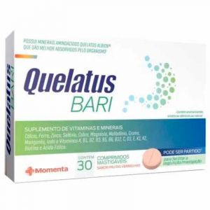 QUELATUS BARI SUPLEMENTO DE VITAMINAS E MINERAIS COM 30 COMPRIMIDOS