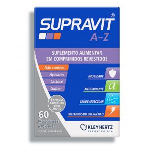 SUPRAVIT A-Z SUPLEMENTO ALIMENTAR COM 60 COMPRIMIDOS