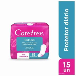PROTETOR DIÁRIO CAREFREE TODO DIA SEM PERFUME 15 UNI