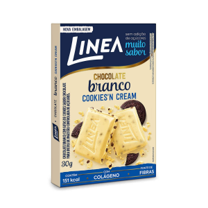 CHOCOLATE BRANCO COOKIES'N CREAM LINEA ZERO AÇÚCAR COM 30G