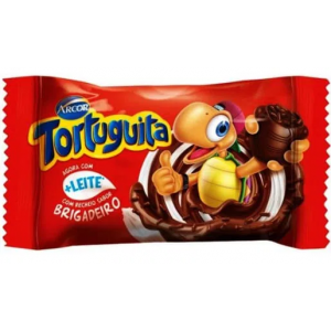 BOMBOM TORTUGUITA CHOCOLATE COM BRIGADEIRO 17G