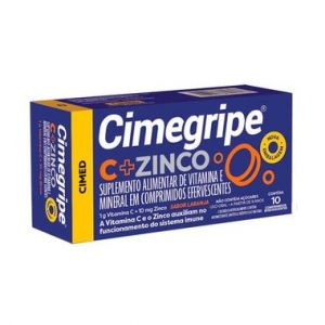 CIMEGRIPE C + ZINCO COMP EFEV 1 TB X 10
