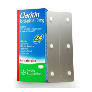 CLARITIN 10MG BAYER COM 6 COMPRIMIDOS - LORATADINA