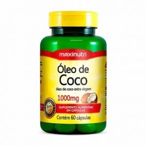 ÓLEO DE CÔCO 1000MG COM 60 CÁPSULAS MAXNUTRI