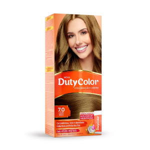 COLORAÇÃO CREME DUTYCOLOR 7.0 LOURO MÉDIO COM 1 UNIDADE