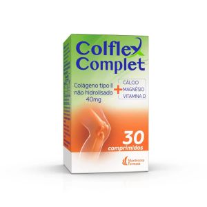 COLFLEX COMPLET COLÁGENO TIPO II NÃO HIDROLISADO COM 30 COMPRIMIDOS