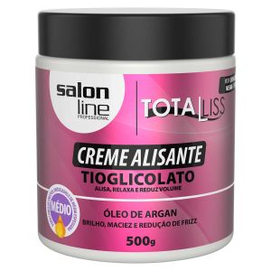 CREME ALISANTE ÓLEO DE ARGAN MEDIO SALON LINE 500G