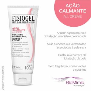 CREME HIDRATANTE CORPORAL FISIOGEL AÇÃO CALMANTE A.I COM 100G