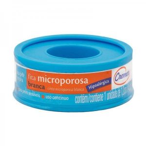 FITA CREMER MICROPOROSA HIPOALERGÊNICA BEGE 1,2CM X 4,5M