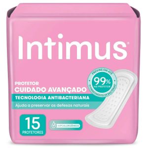 PROTETOR DIÁRIO INTIMUS TECNOLOGIA ANTIBACTERIANA 15 UNI