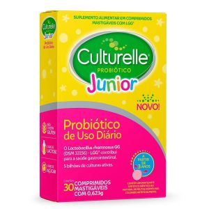 CULTURELLE PROBIÓTICO JUNIOR COM 30 COMPRIMIDOS MASTIGÁVEIS